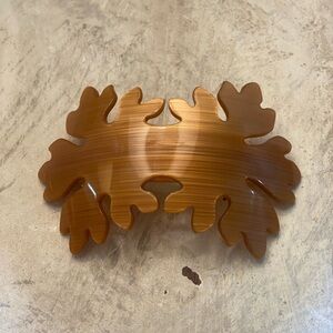 Laurent Olivier | French Atelier Large Double Leaf Barrette in Brushed Cinnamon